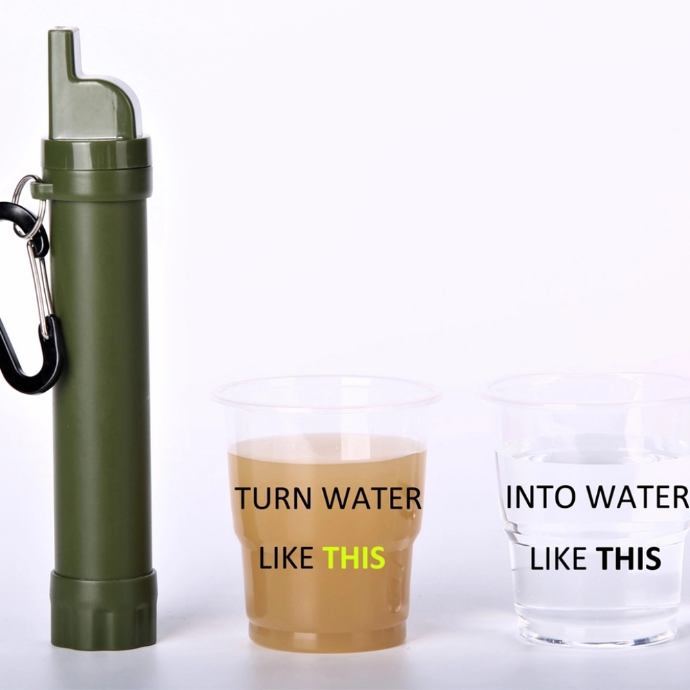 Life Straw Water Filter & Survival Bracelet